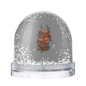 Снежный шар с принтом Магическая лавка в Кировске, Пластик | Изображение внутри шара печатается на глянцевой фотобумаге с двух сторон | magic | potion | shop | turtle | дом | зелье | лавка | магия | черепаха