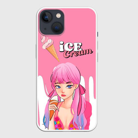 Чехол для iPhone 13 с принтом BLACKPINK Ice Cream в Кировске,  |  | blackpink | blink | bts | exo | icecream | jennie | jisoo | korea | kpop | lisa | love | rose | блекпинк | девушки | корея | кпоп | музыка