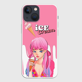 Чехол для iPhone 13 mini с принтом BLACKPINK Ice Cream в Кировске,  |  | Тематика изображения на принте: blackpink | blink | bts | exo | icecream | jennie | jisoo | korea | kpop | lisa | love | rose | блекпинк | девушки | корея | кпоп | музыка