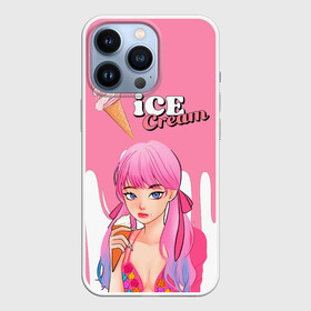 Чехол для iPhone 13 Pro с принтом BLACKPINK Ice Cream в Кировске,  |  | Тематика изображения на принте: blackpink | blink | bts | exo | icecream | jennie | jisoo | korea | kpop | lisa | love | rose | блекпинк | девушки | корея | кпоп | музыка