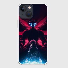 Чехол для iPhone 13 mini с принтом Kirito спиной в Кировске,  |  | alice | alicization | asuna | kirito | sao | sword art online | underworld | алиса | алисизация | асуна | кирито | мастера меча онлайн | чёрный мечник | юджио