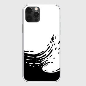 Чехол для iPhone 12 Pro Max с принтом Good Vibes в Кировске, Силикон |  | Тематика изображения на принте: акварель | брызги | вода | волна | краска | море | природа | текстура | черно белый