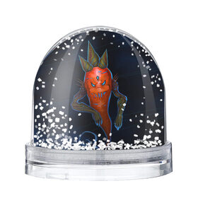Снежный шар с принтом Cosmo Carrot в Кировске, Пластик | Изображение внутри шара печатается на глянцевой фотобумаге с двух сторон | alien | космос | морковь | фентези