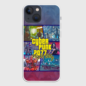 Чехол для iPhone 13 mini с принтом Cyberpunk 2077 Night City в Кировске,  |  | city | cyberpunk | night | андроид | антропоморф | ви | джонни | киану | киберпанк | киборг | найт | ривз | робот | сильверхенд | сити | цири