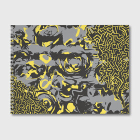 Альбом для рисования с принтом Камень золото кара в Кировске, 100% бумага
 | матовая бумага, плотность 200 мг. | абстракция | жёлтый | золото | камень | кора | краска | пятна | узор | фантастик | футуризм | цвета 2021 | цветы