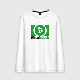 Мужской лонгслив хлопок с принтом BITCOIN CASH в Кировске, 100% хлопок |  | bitcoin | btc | биткоин | валюта | деньги | криптовалюта