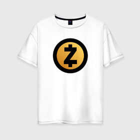 Женская футболка хлопок Oversize с принтом Z CASCH в Кировске, 100% хлопок | свободный крой, круглый ворот, спущенный рукав, длина до линии бедер
 | bitcoin | btc | биткоин | валюта | деньги | криптовалюта