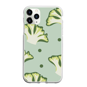 Чехол для iPhone 11 Pro Max матовый с принтом Брокколи - зеленый узор в Кировске, Силикон |  | Тематика изображения на принте: брокколи | здоровое питание | зеленый | зож | паттерн | растения | узор | фитнес