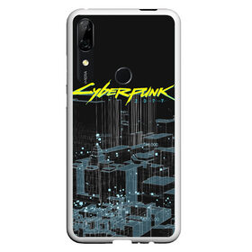 Чехол для Honor P Smart Z с принтом Город CYBERPUNK 2077 в Кировске, Силикон | Область печати: задняя сторона чехла, без боковых панелей | Тематика изображения на принте: 2077 | cyberpunk | cyberpunk 2077 | город | игра | киберпанк | панк