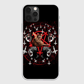 Чехол для iPhone 12 Pro Max с принтом Satanic Cat в Кировске, Силикон |  | satan | киска | кот | кот мем | кошечка | кошка | кошки и коты | лиса | лисы | мем | мемы | с кошкой | сатана