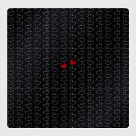 Магнитный плакат 3Х3 с принтом уточки в Кировске, Полимерный материал с магнитным слоем | 9 деталей размером 9*9 см | Тематика изображения на принте: black | doodle | white | белое | забавно | минимализм | птицы | текст | утки | черное