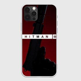 Чехол для iPhone 12 Pro Max с принтом Hitman III в Кировске, Силикон |  | hitman | hitman 3 | hitman iii | красный | надпись | пистолет | хитман | хитман 3