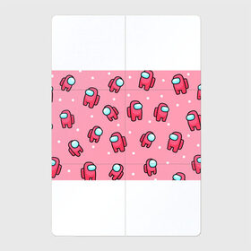 Магнитный плакат 2Х3 с принтом Among Us - Розовый цвет в Кировске, Полимерный материал с магнитным слоем | 6 деталей размером 9*9 см | among us | girl | pink | амонг | девочка | детский | игра | мультяшный | паттерн | розовый | узор | эмонг ас