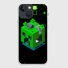 Чехол для iPhone 13 mini с принтом Minecraft в Кировске,  |  | minecraft | алекс | белый | блоки | ведьма | взрывчатка | визера | волк | гаст | добывать | дракон | зеленый куб | зомби | игра | крафт | крипер | кубики | лошадка | майн | майнкрафт | манкрафт | овечка | оцелот