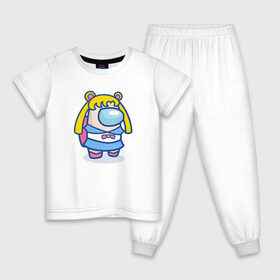 Детская пижама хлопок с принтом Among Us Sailor Moon в Кировске, 100% хлопок |  брюки и футболка прямого кроя, без карманов, на брюках мягкая резинка на поясе и по низу штанин
 | anime | аниме | игра | предатель