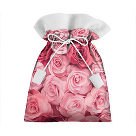 Подарочный 3D мешок с принтом Розовые Розы в Кировске, 100% полиэстер | Размер: 29*39 см | Тематика изображения на принте: pink | rose | день святого валентина | красивый | любовь | прекрасный | роза | цветок | цветы