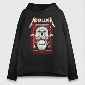 Женское худи Oversize хлопок с принтом Metallica art 01 в Кировске, френч-терри — 70% хлопок, 30% полиэстер. Мягкий теплый начес внутри —100% хлопок | боковые карманы, эластичные манжеты и нижняя кромка, капюшон на магнитной кнопке | and justice for all | metallica | metallica anger | metallica art | metallica st anger | metallica арт | metallica рисунок | metallica тур | st anger | металика | металика anger | металлика | металлика арт | металлика рисунок | рок