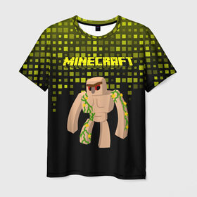 Мужская футболка 3D с принтом Minecraft в Кировске, 100% полиэфир | прямой крой, круглый вырез горловины, длина до линии бедер | minecraft | алекс | белый | блоки | ведьма | взрывчатка | визера | волк | гаст | добывать | дракон | зеленый куб | зомби | игра | крафт | крипер | кубики | лошадка | майн | майнкрафт | манкрафт | овечка | оцелот