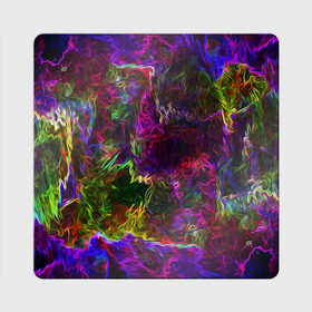 Магнит виниловый Квадрат с принтом Энергия в красках в Кировске, полимерный материал с магнитным слоем | размер 9*9 см, закругленные углы | Тематика изображения на принте: abstract | color | energy | gradient | neon | pattern | space | texture | абстрактный | абстракция | волны | всплеск | градиент | дым | искусство | космические | краски | красочный | неон | неоновый | сияние | текстура | туман