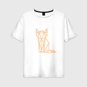Женская футболка хлопок Oversize с принтом лис в Кировске, 100% хлопок | свободный крой, круглый ворот, спущенный рукав, длина до линии бедер
 | лес | лис | лиса | лисёнок | лисица | неон | хищник