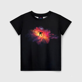 Детская футболка 3D с принтом Галактика ъуъ в Кировске, 100% гипоаллергенный полиэфир | прямой крой, круглый вырез горловины, длина до линии бедер, чуть спущенное плечо, ткань немного тянется | memes | злой кот | мемы | съука | ъуъ