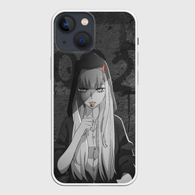 Чехол для iPhone 13 mini с принтом Zero Two Меланхолия в Кировске,  |  | darling | darling in the franxx | zero two | вайфу | зеро ту | код 002 | любимый во франксе | франкс