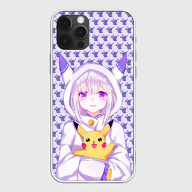 Чехол для iPhone 12 Pro Max с принтом Эмилия и Пикачу в Кировске, Силикон |  | anime | emilia | pikachu | re zero | re: zero kara hajimeru isekai seikatsu | re: жизнь с нуля в альтернативном мире | пикачу | ре зеро | эмилия