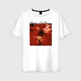 Женская футболка хлопок Oversize с принтом Children of Bodom в Кировске, 100% хлопок | свободный крой, круглый ворот, спущенный рукав, длина до линии бедер
 | 
