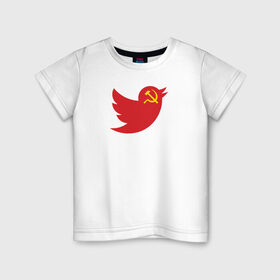 Детская футболка хлопок с принтом Team Trump в Кировске, 100% хлопок | круглый вырез горловины, полуприлегающий силуэт, длина до линии бедер | donald j. trump | team trump | trump | twitter | сша | твиттер | трамп