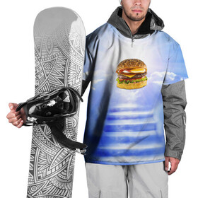 Накидка на куртку 3D с принтом Райский бургер в Кировске, 100% полиэстер |  | food | hamburger | hot dog | ангел | блики | булка | булочка | бургер | бутерброд | вкусняшки | гамбургер | еда | котлета | лестница | лучи | небесный | небо | обжора | облака | пейзаж | природа | рай | сендвич