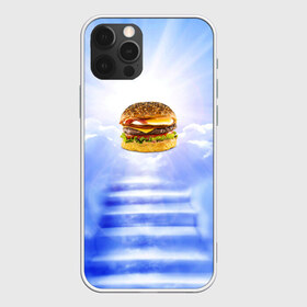 Чехол для iPhone 12 Pro Max с принтом Райский бургер в Кировске, Силикон |  | Тематика изображения на принте: food | hamburger | hot dog | ангел | блики | булка | булочка | бургер | бутерброд | вкусняшки | гамбургер | еда | котлета | лестница | лучи | небесный | небо | обжора | облака | пейзаж | природа | рай | сендвич