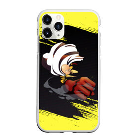 Чехол для iPhone 11 Pro матовый с принтом Сайтама One Punch Man в Кировске, Силикон |  | anime | one punch man | аниме | анимэ | бэнг | ван панч мэн | ванпанчмен | генос | кинг | сайтама | соник | супер герой | торнадо | уан панч мен