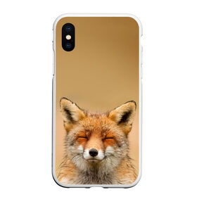 Чехол для iPhone XS Max матовый с принтом Милая лисичка в Кировске, Силикон | Область печати: задняя сторона чехла, без боковых панелей | fox | foxy | животное | звери | лиса | лисенок | лисичка | милая | рыжая | фокс