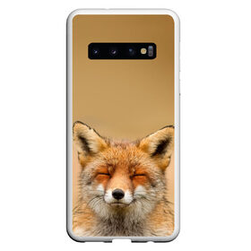 Чехол для Samsung Galaxy S10 с принтом Милая лисичка в Кировске, Силикон | Область печати: задняя сторона чехла, без боковых панелей | fox | foxy | животное | звери | лиса | лисенок | лисичка | милая | рыжая | фокс