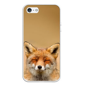 Чехол для iPhone 5/5S матовый с принтом Милая лисичка в Кировске, Силикон | Область печати: задняя сторона чехла, без боковых панелей | fox | foxy | животное | звери | лиса | лисенок | лисичка | милая | рыжая | фокс