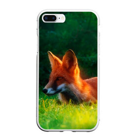 Чехол для iPhone 7Plus/8 Plus матовый с принтом Рыжая лиса в Кировске, Силикон | Область печати: задняя сторона чехла, без боковых панелей | Тематика изображения на принте: fox | foxy | животное | звери | лиса | лисенок | лисичка | милая | рыжая | фокс