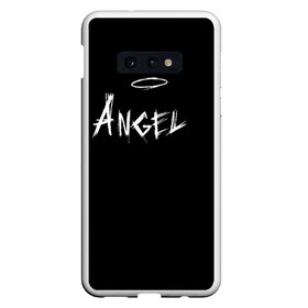 Чехол для Samsung S10E с принтом ANGEL в Кировске, Силикон | Область печати: задняя сторона чехла, без боковых панелей | angel | angelos | archangel | graffiti | inscription | messenger | saint | ангел | ангелок | ангелос | ангелочек | архангел | вестник | графити | надпись | посланник | святой