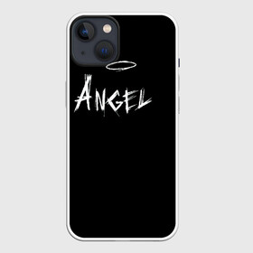 Чехол для iPhone 13 с принтом ANGEL в Кировске,  |  | angel | angelos | archangel | graffiti | inscription | messenger | saint | ангел | ангелок | ангелос | ангелочек | архангел | вестник | графити | надпись | посланник | святой
