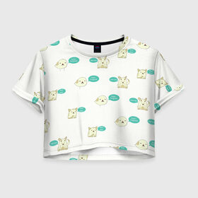 Женская футболка Crop-top 3D с принтом Чык-чырык в Кировске, 100% полиэстер | круглая горловина, длина футболки до линии талии, рукава с отворотами | голоса | животных | звуки | республики беларусь | чык чырык