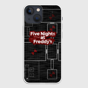 Чехол для iPhone 13 mini с принтом Five Nights At Freddy в Кировске,  |  | 5 ночей с фредди | five nights at freddys | fnaf | игра | игрок | книга | логотип | пиццерия | подарок | страшилка | схема | фнаф | фредди