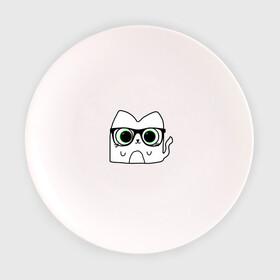 Тарелка 3D с принтом Кот Зефир очкарик в Кировске, фарфор | диаметр - 210 мм
диаметр для нанесения принта - 120 мм | животное | интересные иллюстрации | кот зефир | кот очкарик | кошка | прикольные картинки | эмоджи