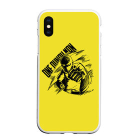 Чехол для iPhone XS Max матовый с принтом Сайтама One Punch Man в Кировске, Силикон | Область печати: задняя сторона чехла, без боковых панелей | anime | one punch man | аниме | анимэ | бэнг | ван панч мэн | ванпанчмен | генос | кинг | сайтама | соник | супер герой | торнадо | уан панч мен