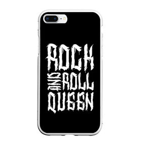 Чехол для iPhone 7Plus/8 Plus матовый с принтом Rock and Roll Queen в Кировске, Силикон | Область печати: задняя сторона чехла, без боковых панелей | Тематика изображения на принте: family | family look | queen | rock | rock and roll | детские | для всей семьи | семейные | семья | фэмили лук