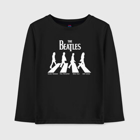 Детский лонгслив хлопок с принтом The Beatles в Кировске, 100% хлопок | круглый вырез горловины, полуприлегающий силуэт, длина до линии бедер | Тематика изображения на принте: 1960 | 1970 | 60 | 70 | abbey | be | beatles | it | john | lennon | let | revolver | road | rock | submarine | the | yellow | yesterday | битлз | битлс | джон | джордж | леннон | маккартни | пол | ринго | рок | старр | харрисон