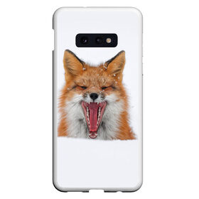Чехол для Samsung S10E с принтом Снежная лиса в Кировске, Силикон | Область печати: задняя сторона чехла, без боковых панелей | fox | foxy | животное | звери | лиса | лисенок | лисичка | милая | рыжая | фокс