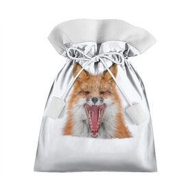 Подарочный 3D мешок с принтом Снежная лиса в Кировске, 100% полиэстер | Размер: 29*39 см | fox | foxy | животное | звери | лиса | лисенок | лисичка | милая | рыжая | фокс