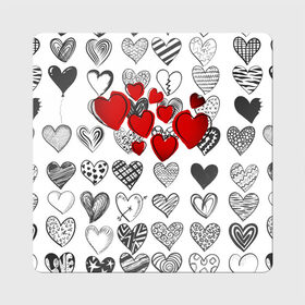 Магнит виниловый Квадрат с принтом Сердца в Кировске, полимерный материал с магнитным слоем | размер 9*9 см, закругленные углы | 14 февраля | hearts background | валентинов день | влюбленным | девушке | день святого валентина | жене | кардиологу | любимой | любимому | люблю | любовь | мужу | парню | сердца графика | сердца фон