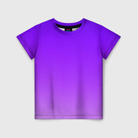 Детская футболка 3D с принтом Фиолетовый космос в Кировске, 100% гипоаллергенный полиэфир | прямой крой, круглый вырез горловины, длина до линии бедер, чуть спущенное плечо, ткань немного тянется | Тематика изображения на принте: звезды | космос | марс | неон | нло | планета | планеты
