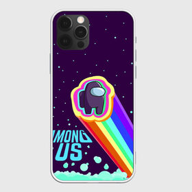 Чехол для iPhone 12 Pro Max с принтом AMONG US neon rainbow в Кировске, Силикон |  | Тематика изображения на принте: детский | космос | неоновый | радуга | стильная | тренд | яркий