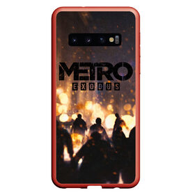 Чехол для Samsung Galaxy S10 с принтом Metro Exodus в Кировске, Силикон | Область печати: задняя сторона чехла, без боковых панелей | Тематика изображения на принте: 2033 | exodus | metro | metro 2033 | metro exodus | stalker | апокалипсис | диггер | дигеры | метро | разрушка | эпидемия